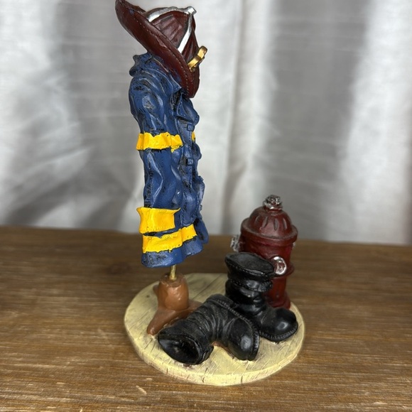 Fallen Angel Hero Fireman Jacket Hat Boots 5.5” Figurine - Picture 2 of 6